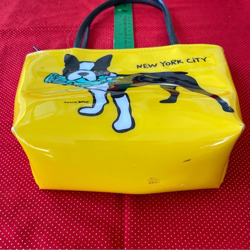 RARE Marc Tetro Boston
Terrier New York City. Small Handbag / Vinyl Purse - Picture 6 of 10